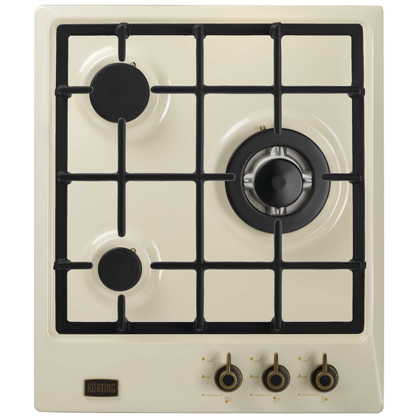 Газовая варочная панель Korting HG 465 CTR (Слоновая кость)
