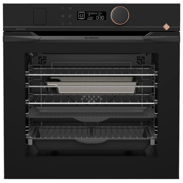 Электрический духовой шкаф с паром De Dietrich DOR4546 (Черный / Медь)