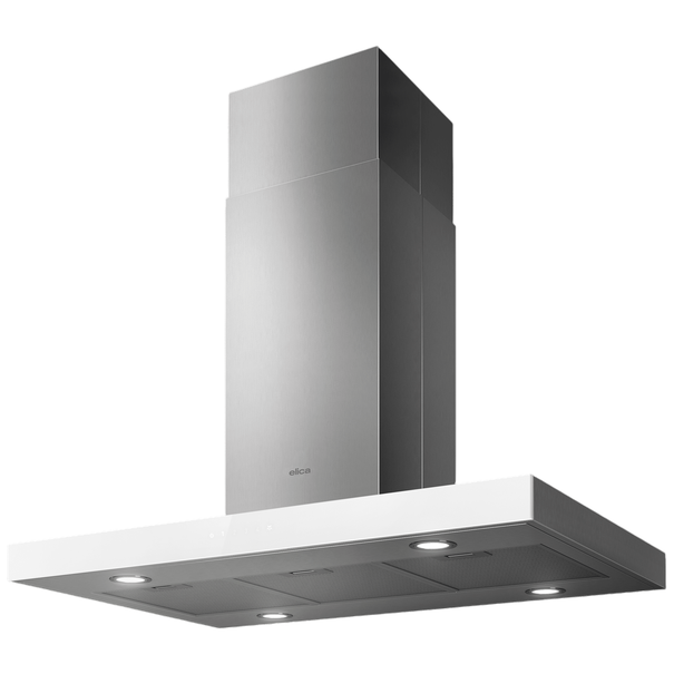 Островная Т-образная вытяжка Elica JOY ISLAND /A/90 (Белый / Нержавеющая сталь)