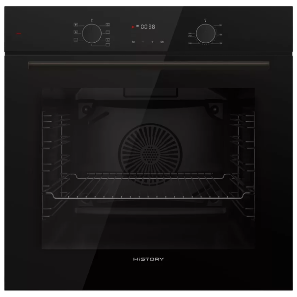 Электрический духовой шкаф HiSTORY OE728L.F (Черный)