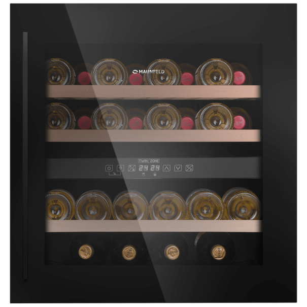 Встраиваемый винный шкаф MAUNFELD MBWC-92D36 (Черный)