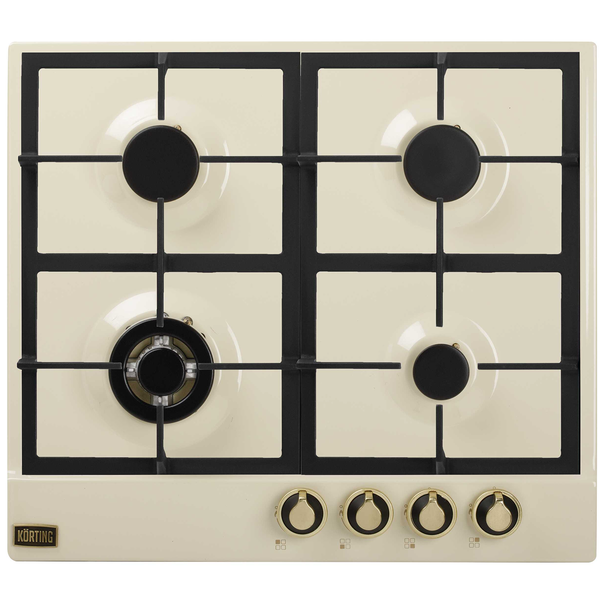 Газовая варочная панель Korting HG 661 CT (Слоновая кость / Золото)
