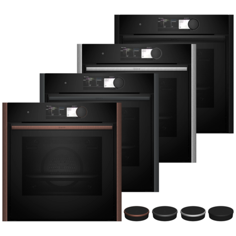 Электрический духовой шкаф NEFF B69CY7MY0 (Черный (Без фурнитуры))