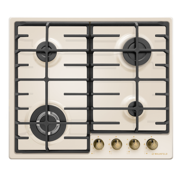 Газовая варочная панель MAUNFELD EGHE.64.63C .R/G (Бежевый)