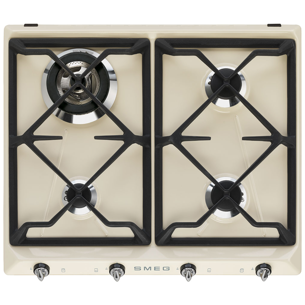 Газовая варочная панель Smeg SR964 (Кремовый)