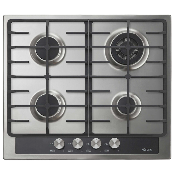 Газовая варочная панель Korting HG 665 CTG (Нержавеющая сталь)