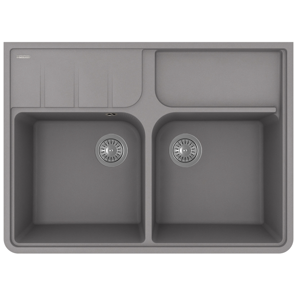 Кухонная мойка Florentina ВИЛЛАДЖИО (Серый шелк)
