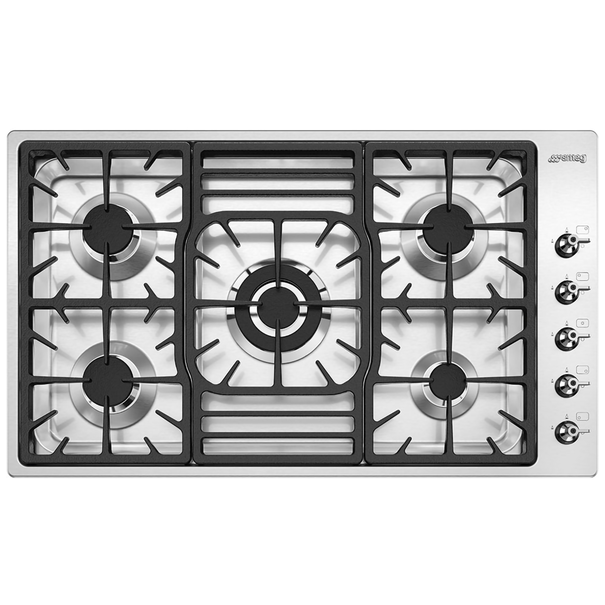 Газовая варочная панель Smeg PGF95-4 (Нержавеющая сталь)