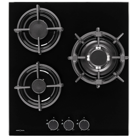 Газовая варочная панель Krona FIERO 45 (Черный)