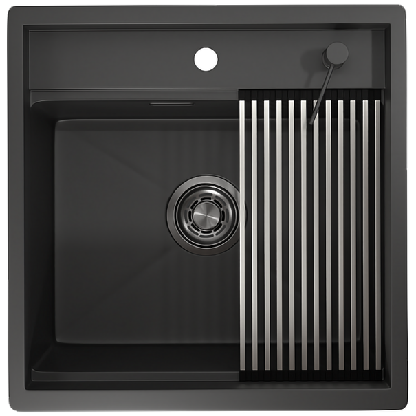 Кухонная мойка GRANULA KS-5051 (Черный матовый)