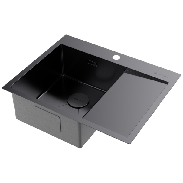 Кухонная мойка OMOIKIRI Akisame 65-L (Вороненая сталь)