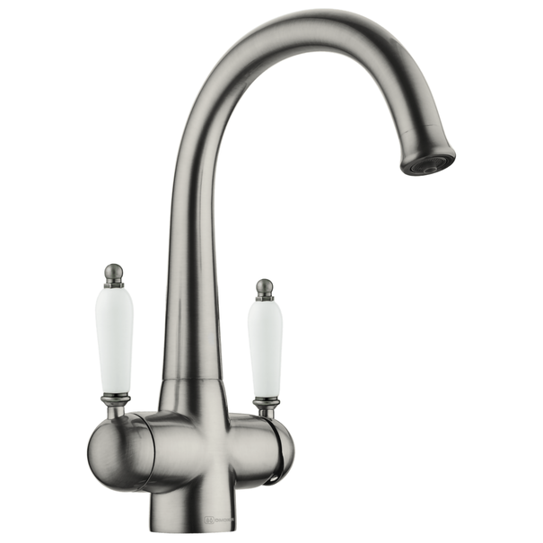 Смеситель для кухни OMOIKIRI Okinawa 2 (Античное серебро)