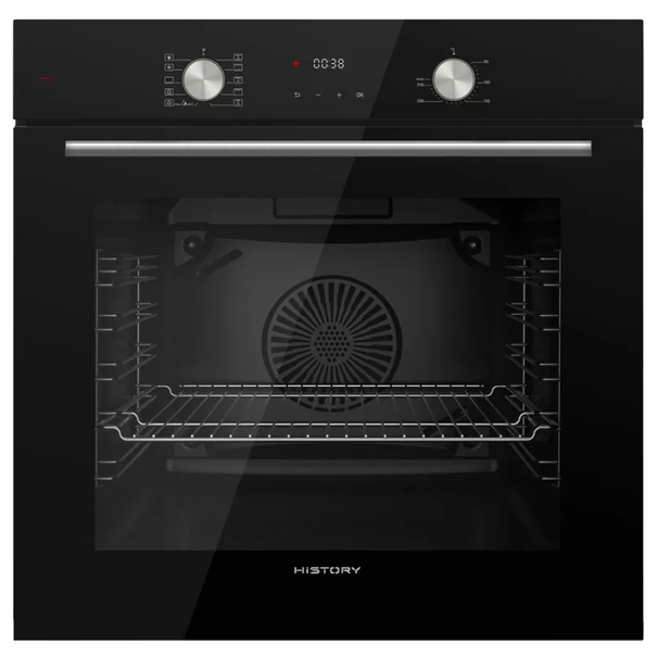 Электрический духовой шкаф HiSTORY OE7710B.F (Черный)