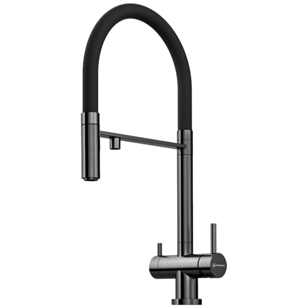 Смеситель для кухни OMOIKIRI Kanto (Вороненая сталь / Черный)