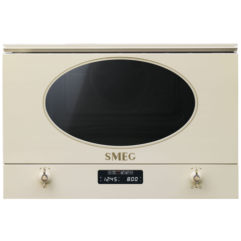 Встраиваемая микроволновая печь Smeg MP822 (Кремовый)
