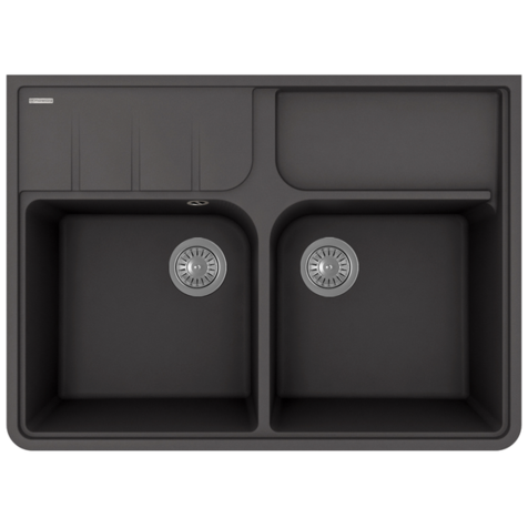 Кухонная мойка Florentina ВИЛЛАДЖИО (Антрацит)