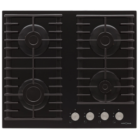 Газовая варочная панель Krona HAGEL 60 (Черный)