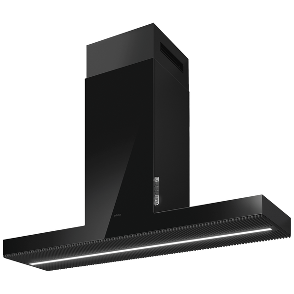 Островная Т-образная вытяжка Elica HAIKU ISLAND BL/A/120 (Черный)