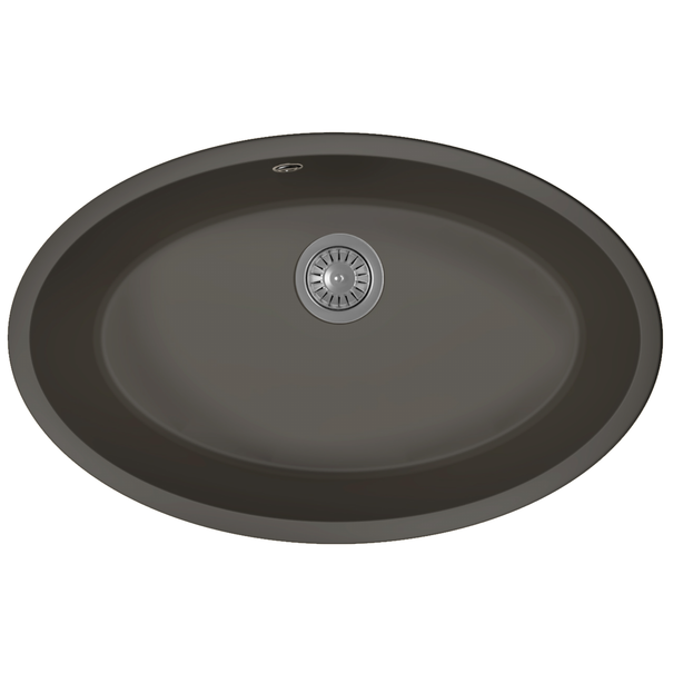 Кухонная мойка Florentina ВЕГА ОВАЛ (Антрацит)