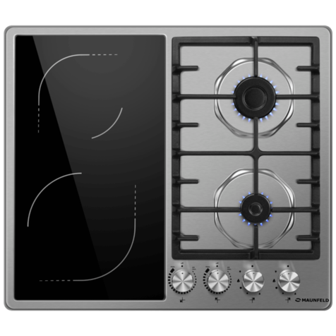 Комбинированная варочная панель MAUNFELD EEHS.642VC.3C /KG (Нержавеющая сталь)