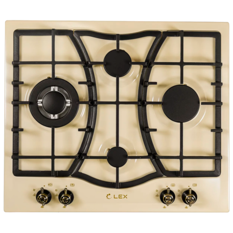 Газовая варочная панель LEX GVE 643C (Бежевый)