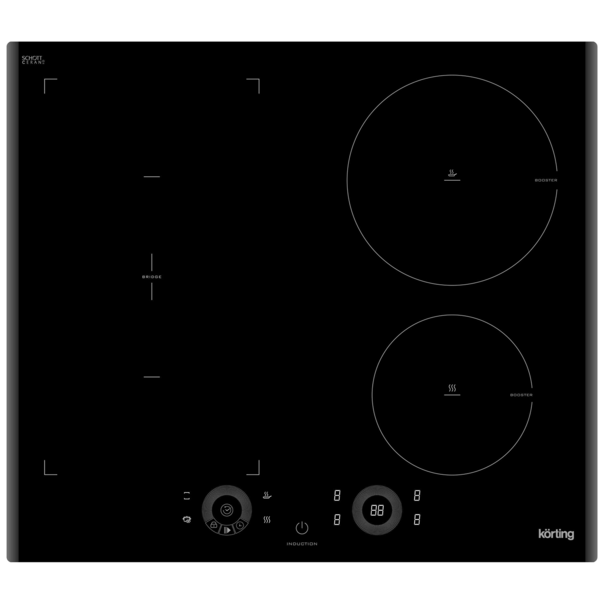 Индукционная варочная панель Korting HIB 64750 Smart (Черный)