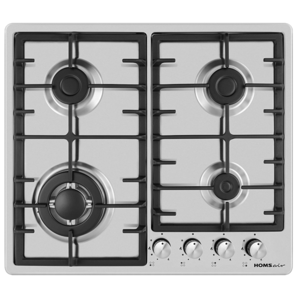 Газовая варочная панель HOMSair HGS646 (Нержавеющая сталь)