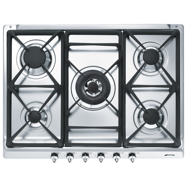 Газовая варочная панель Smeg SE70SGH-5 (Нержавеющая сталь)
