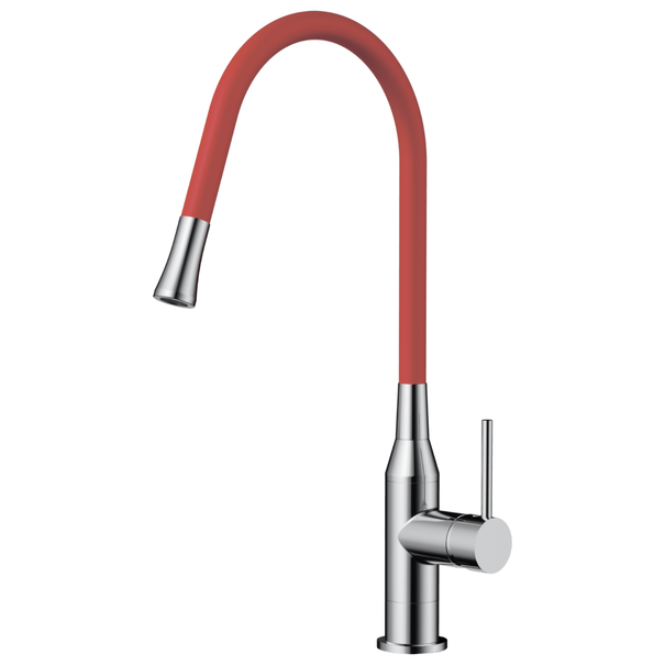 Смеситель для кухни OMOIKIRI Yatomi (Нержавеющая сталь / Красный)