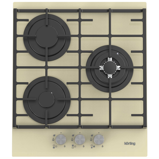 Газовая варочная панель Korting HGG 4825 CT (Бежевый)