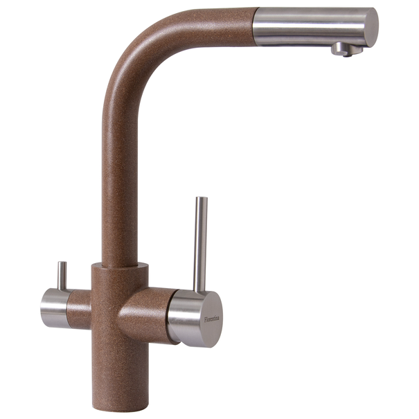 Смеситель для кухни Florentina КРИСТАЛЛ FL (Коричневый)