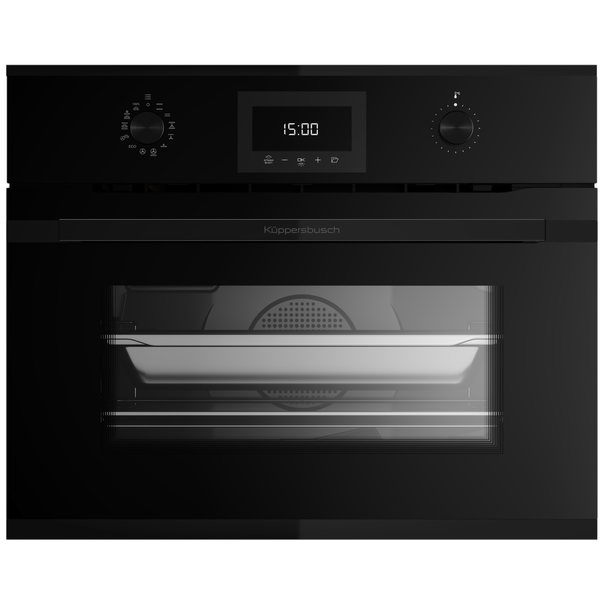 Компактный духовой шкаф с паром Kuppersbusch CBD 6340.0 S (Black Chrome)