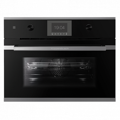 Компактный духовой шкаф с свч Kuppersbusch CBM 6350.0 S3 Silver Chrome