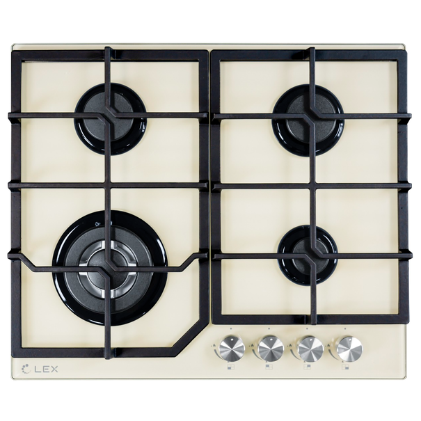 Газовая варочная панель LEX GVG 6040-1 (Античный белый)