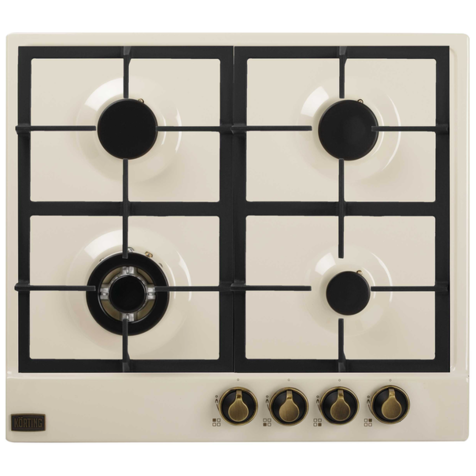 Газовая варочная панель Korting HG 661 CT (Слоновая кость / Бронза)