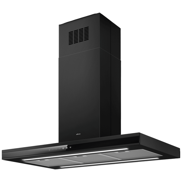 Островная Т-образная вытяжка Elica ADELE IS @ /A/90x60 (Черный)
