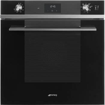 Электрический духовой шкаф с паром Smeg SO6100S2N (Черный)