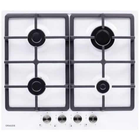 Газовая варочная панель GRAUDE GS 60.1 M (Белый)