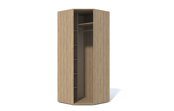 Угловой шкаф Анри АН-230.01 / Швейцарский вяз+Светлый лен 
Швейцарский вяз, Белый