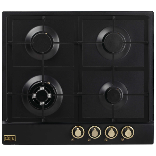 Газовая варочная панель Korting HG 661 CT (Черный матовый)