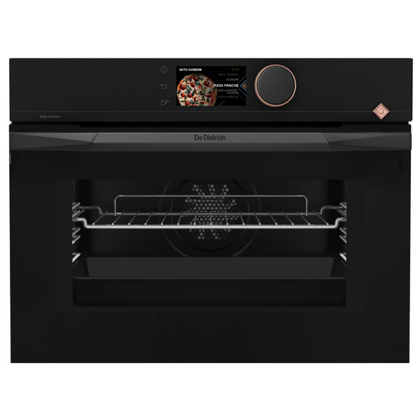 Компактный духовой шкаф с свч De Dietrich DKC4756 (Черный / Медь)