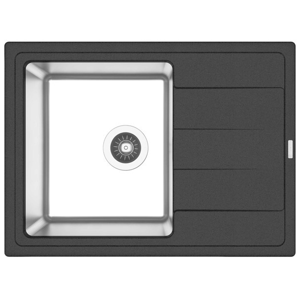 Кухонная мойка Florentina КОМБИ 650 (Антрацит)