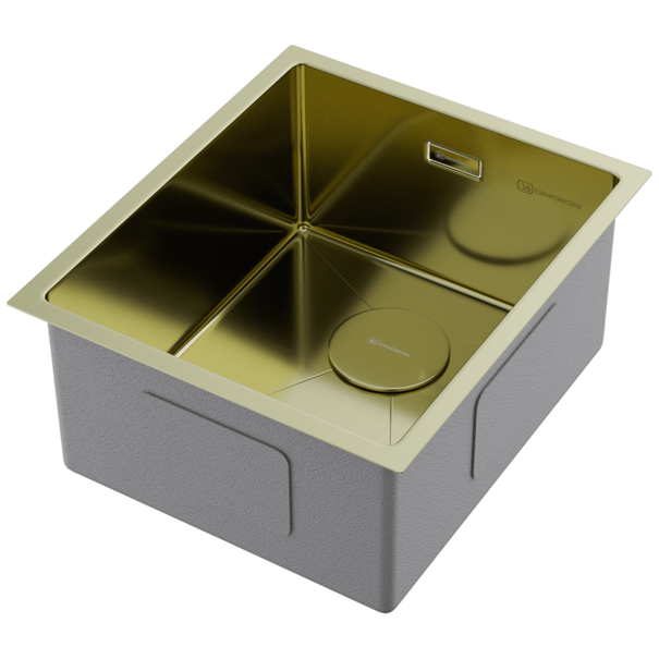 Кухонная мойка OMOIKIRI Taki 38-U/IF (Светлое золото)