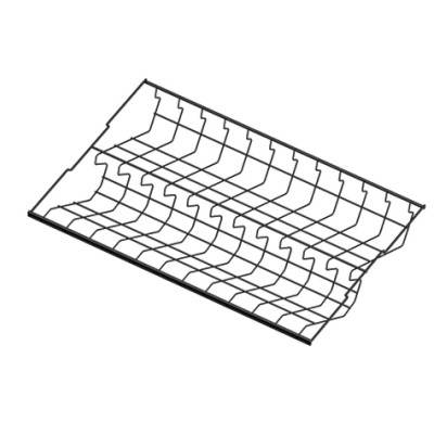 Обувница 2-ярусная, стационарная, серия 460,L=607, черный