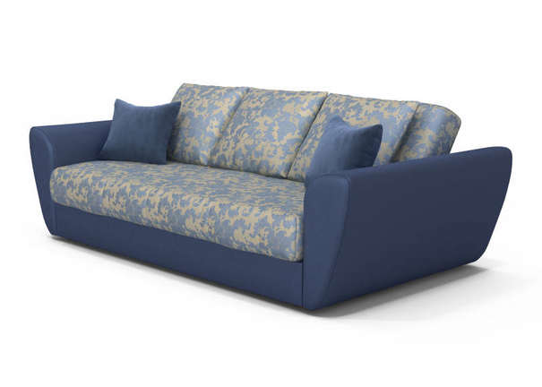 Диван    Orion прямой c 1 столешницей, цвет: Ludovik flower blue