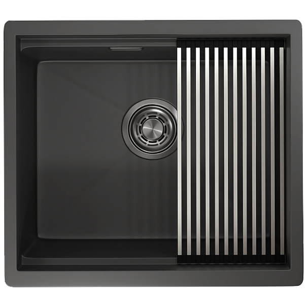 Кухонная мойка GRANULA KS-5045U (Черный матовый)
