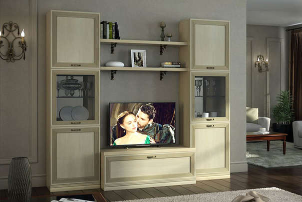 Гостиная Адажио с фасадом под дерево (5.3)