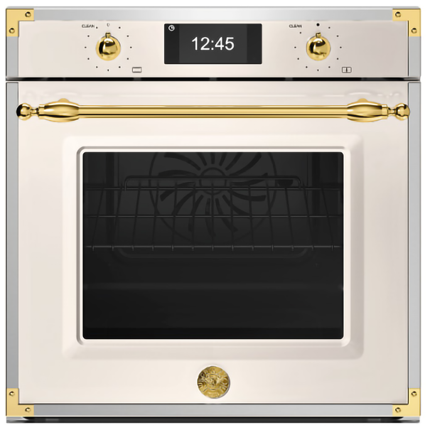 Электрический духовой шкаф с паром Bertazzoni F6011HERVPT /23 (Слоновая кость / Золото)