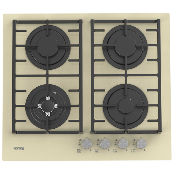 Газовая варочная панель Korting HGG 6825 CT (Бежевый)