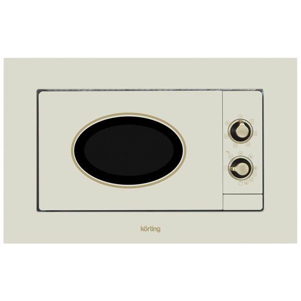 Встраиваемая микроволновая печь Korting KMI 820 R (Слоновая кость / Золото)